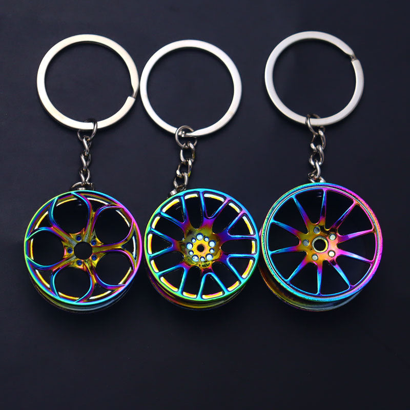 Wholesale Automobile Modification Wheel Hub Zinc Alloy Keychain